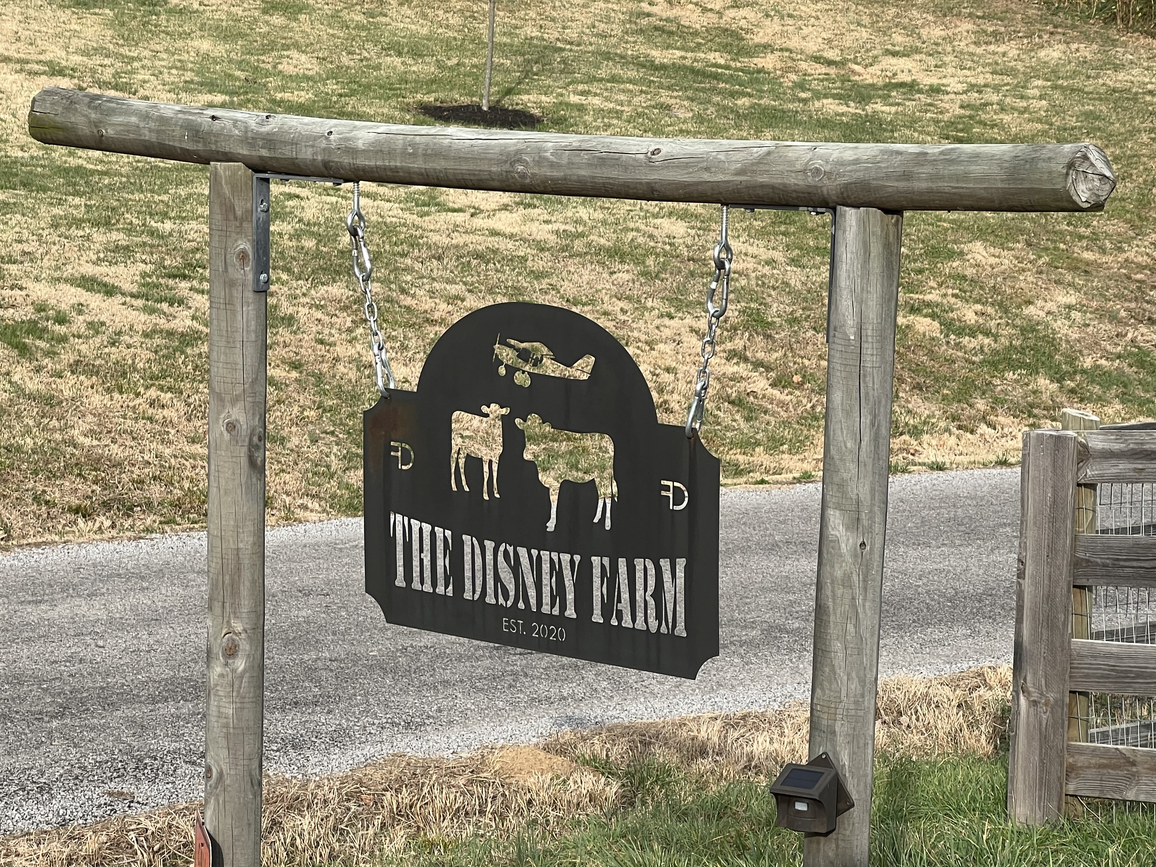 The Disney Farm sign - Est. 2020
